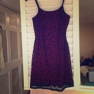 Velvet wine minidress