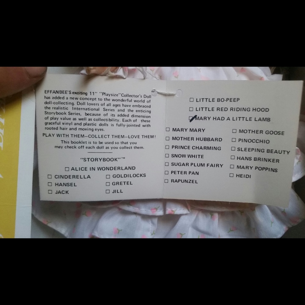 NIB Vintage Effanbee collectible Dolls, Mary