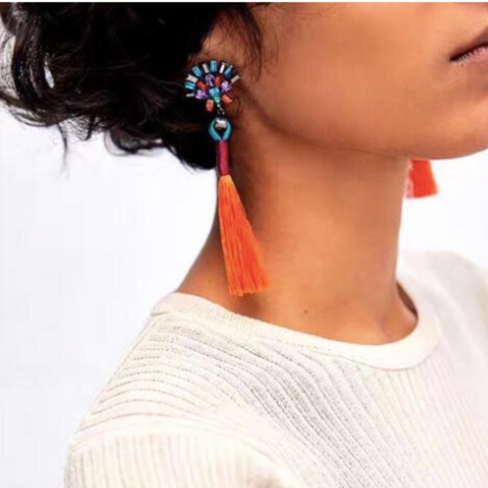 Now in! 🌸Long Boho Tassel Earring