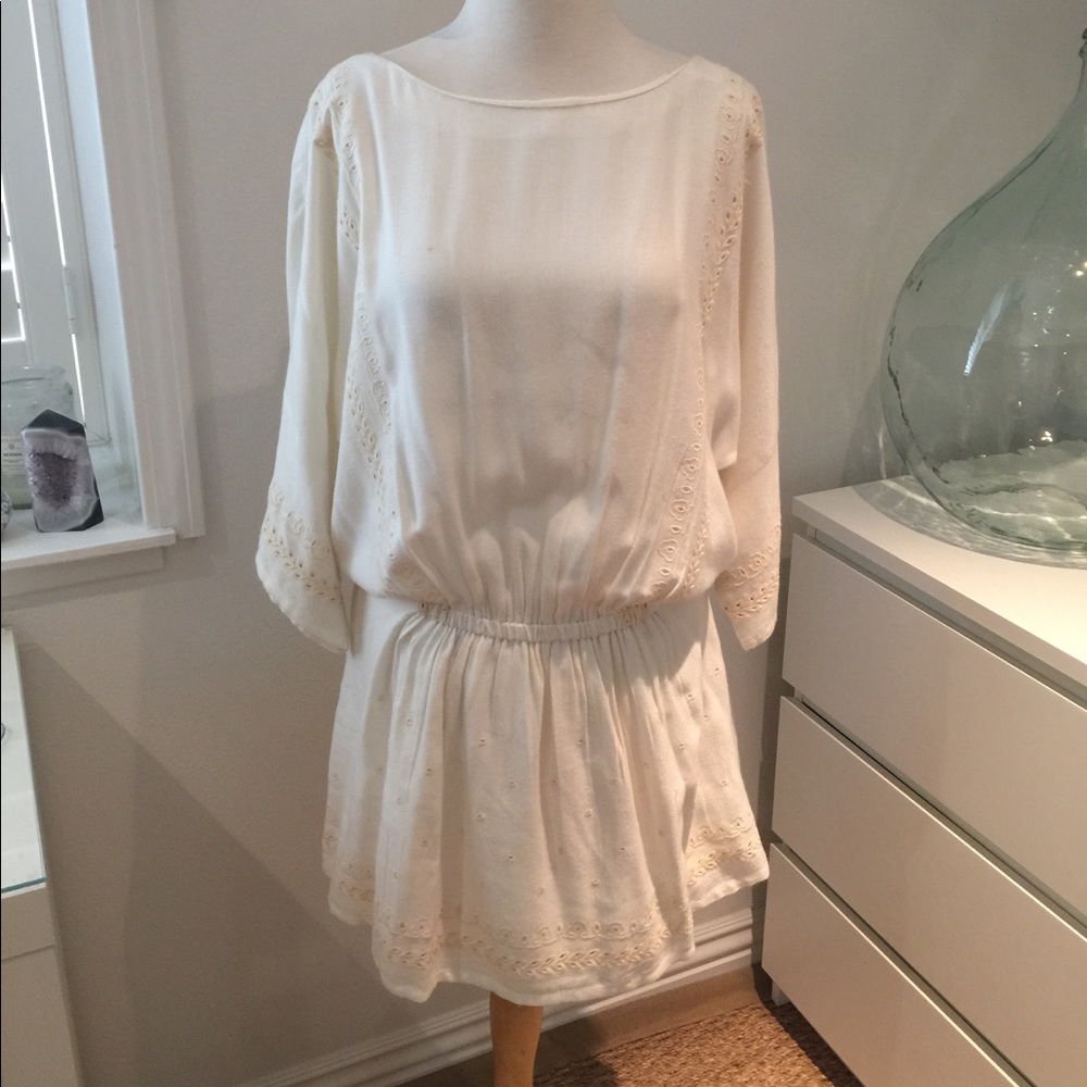 Zara embroidered dress