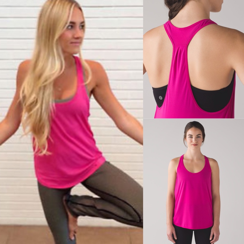 NWT Lululemon 105 Singlet jeweled magenta
