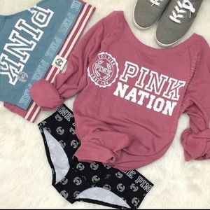 Pink Nation Sweater in Soft Begonia