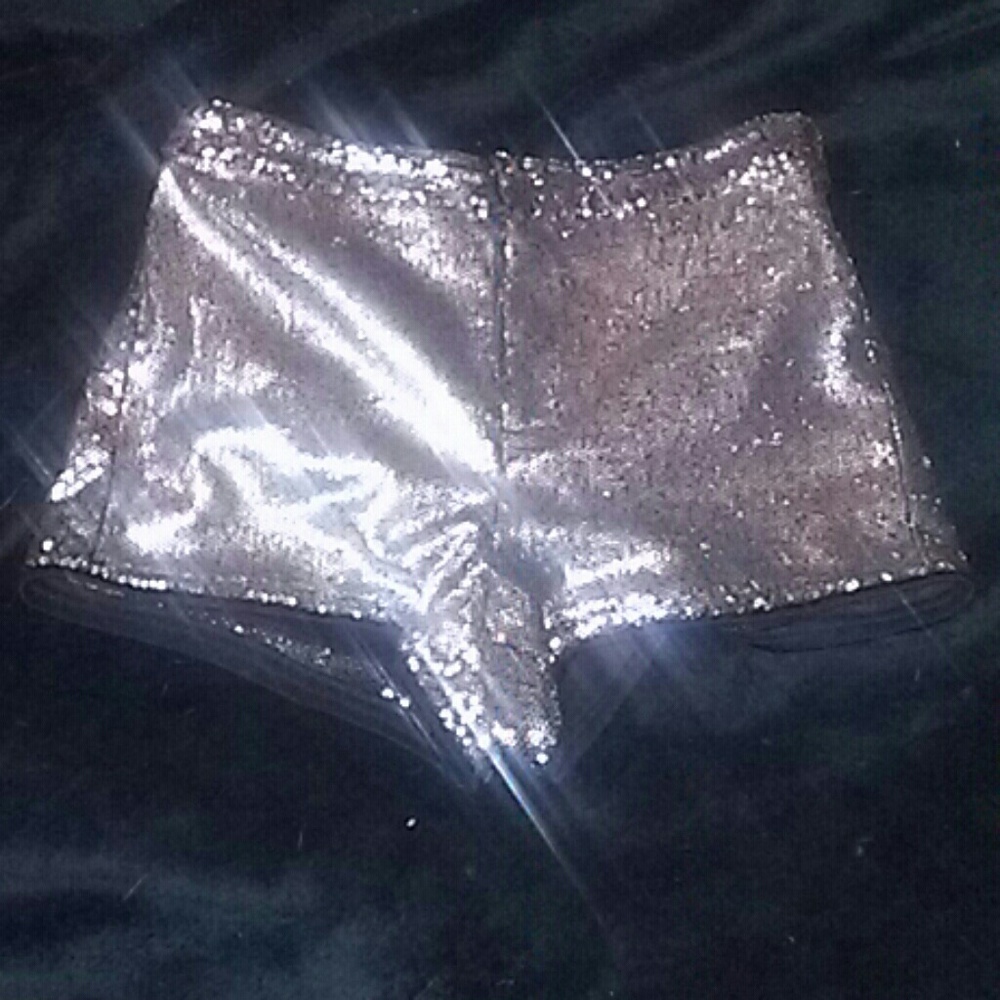 High waisted sequins shorts