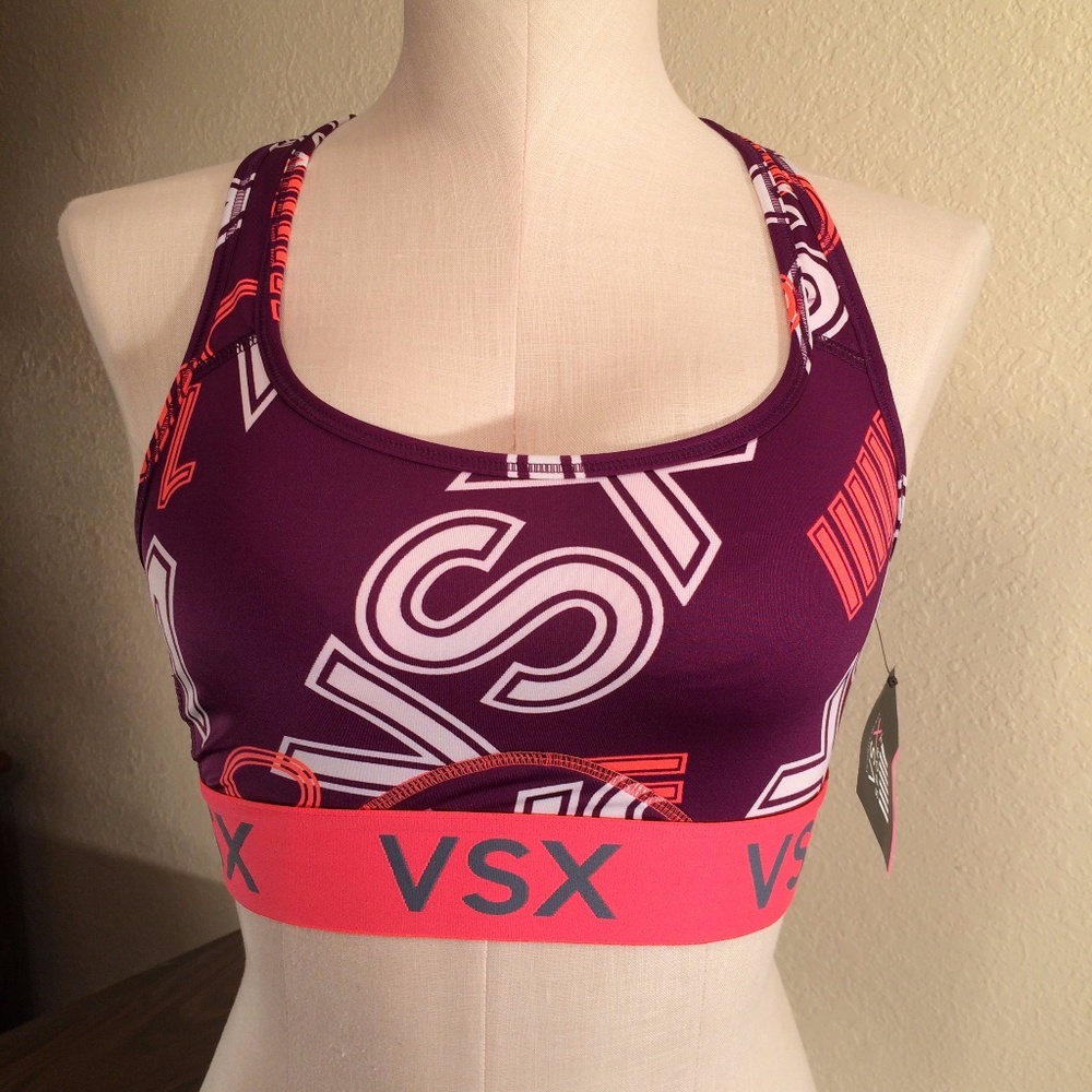 Victoria's Secret VSX Purple Racerback Sports Bra