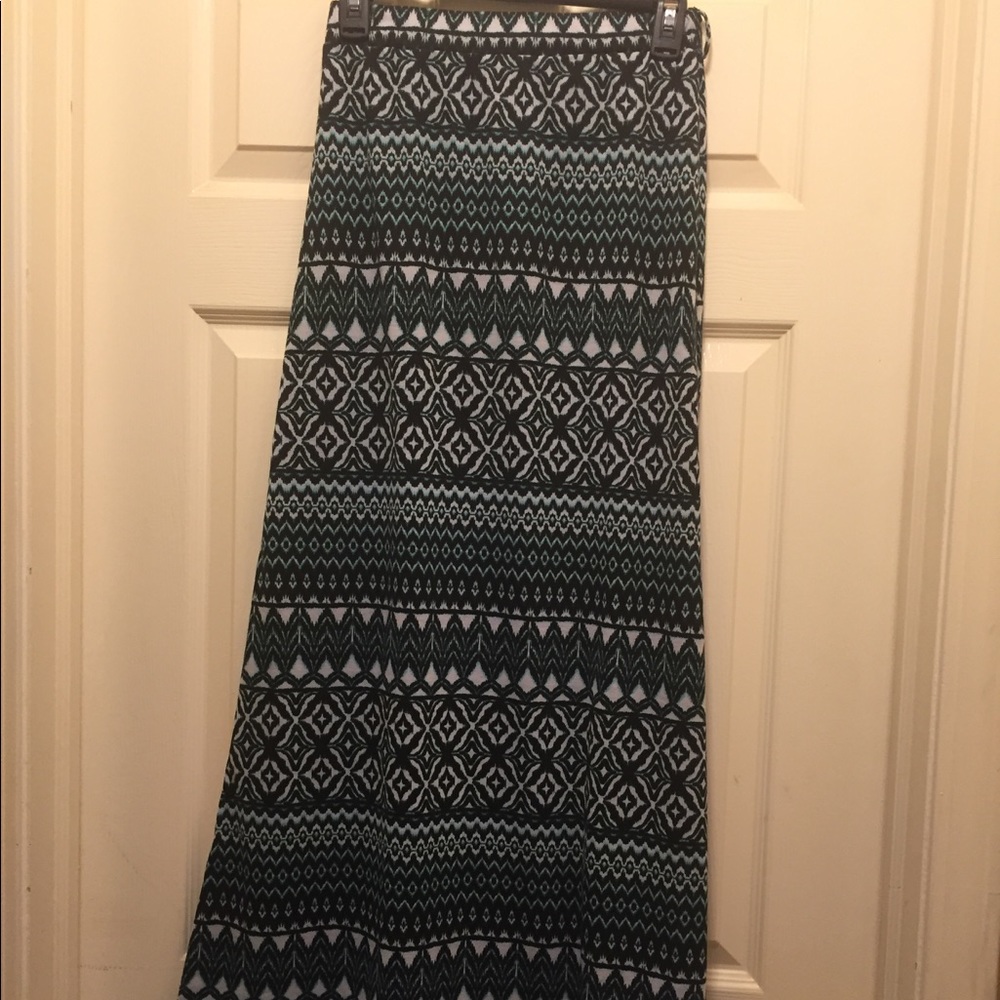 Long Print Skirt