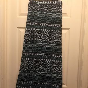 Long Print Skirt