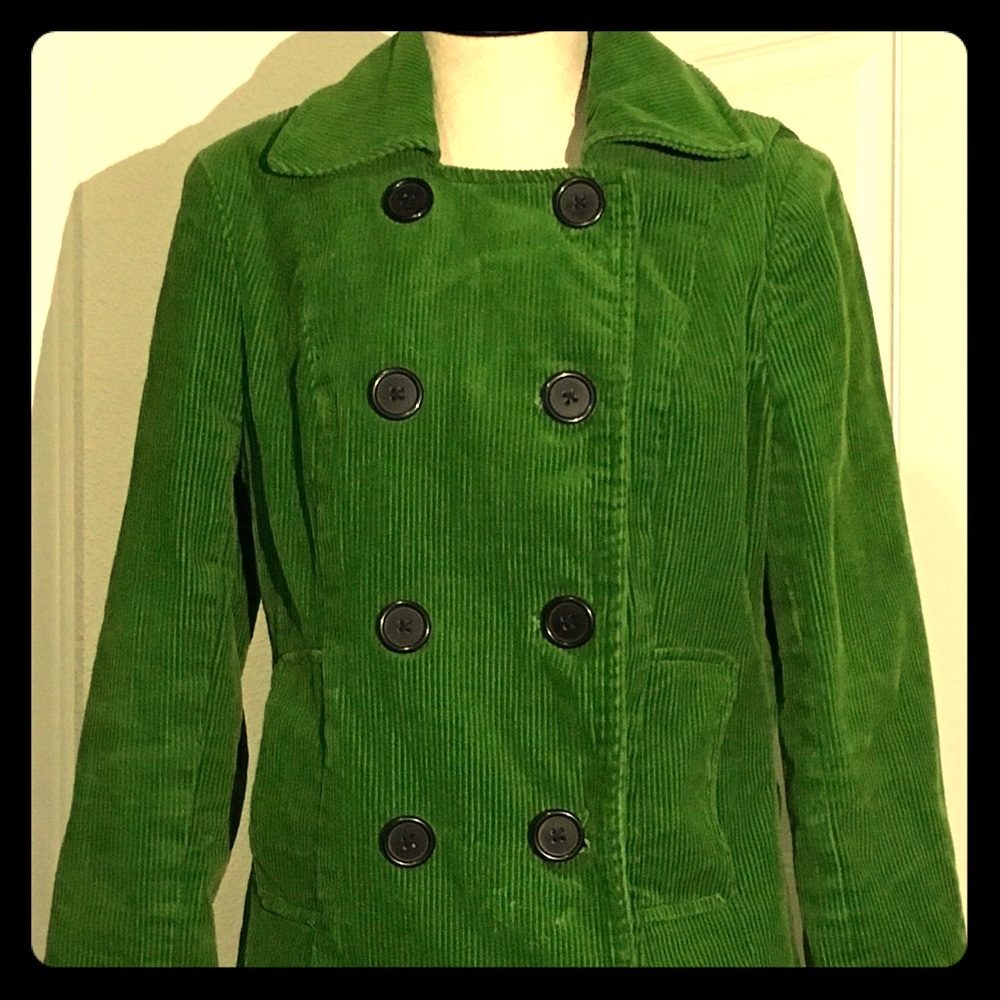 Green mossimo double breasted coat