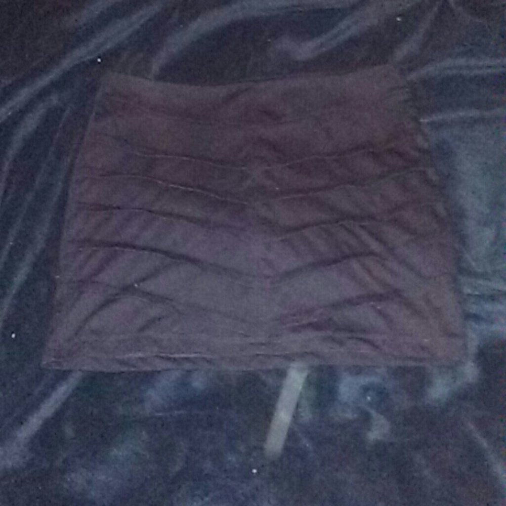 Black mini skirt