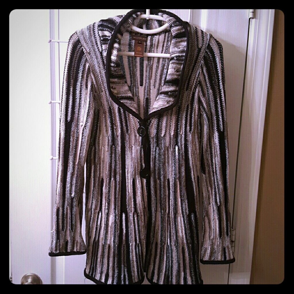 Elegant Multiples sweater jacket