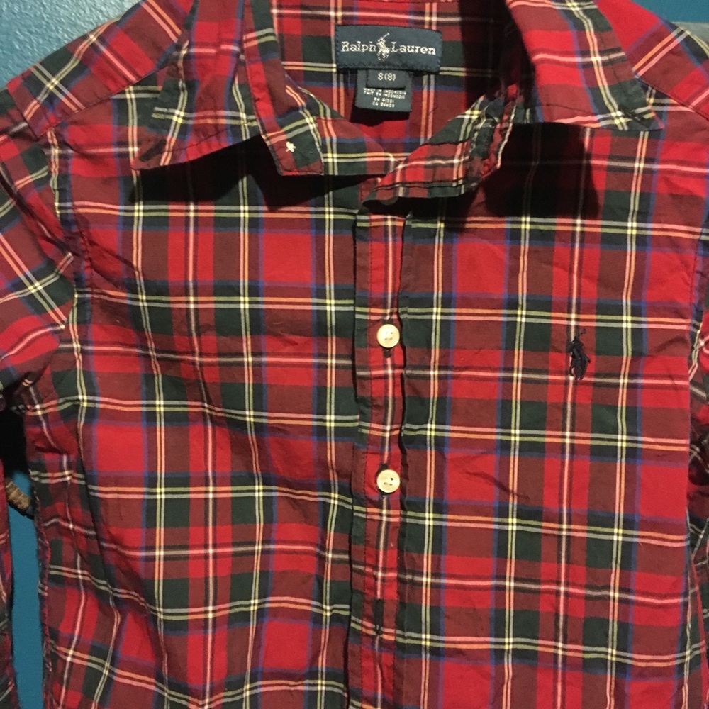 Boys polo long sleeve shirt