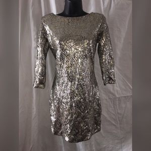 New Angl Sequins Bodycon Dress, Size Medium