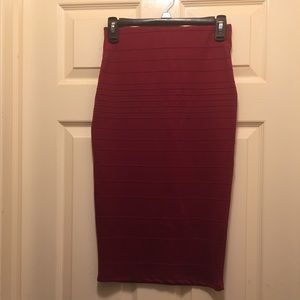 🆕 Burgundy Pencil Skirt