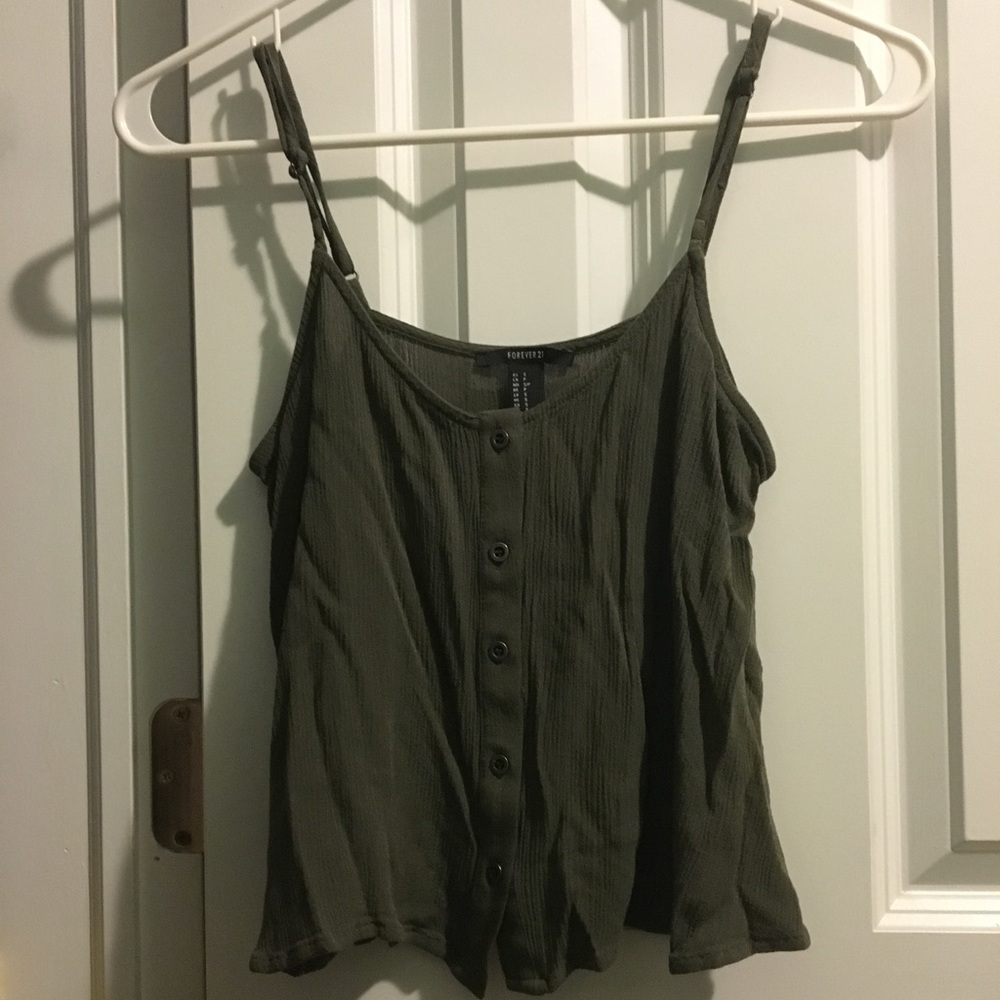 Forever 21 Olive Green Tank Top