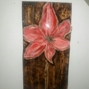 Hand crafted rusric shelf