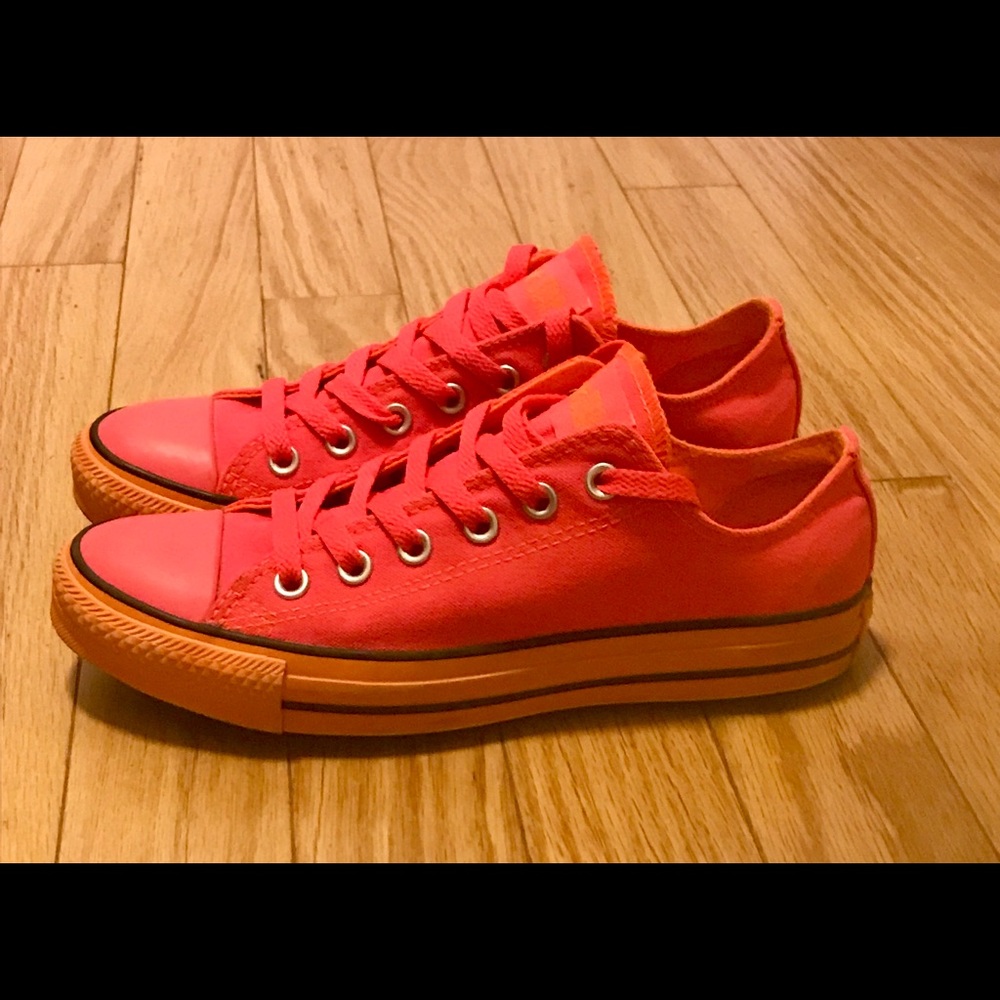 Converse rare pink and orange sneakers