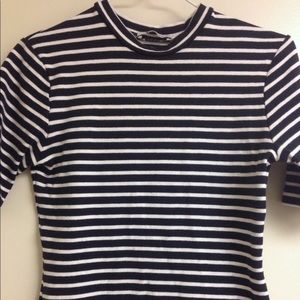 T by Alexander Wang Striped Tshirt Dress