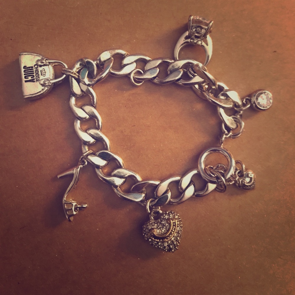 Juicy Couture Charm Bracelet w/ 'Diva' charms