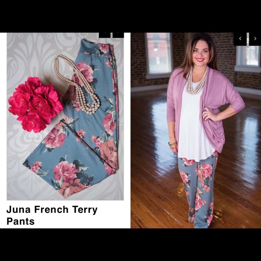 NEW! Floral Palazzo Pants- Plus Size