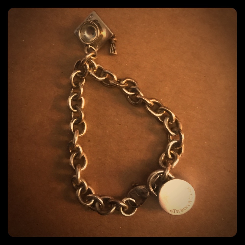 Tiffany & Co. Padlock Charm Bracelet w/ Cap Charm