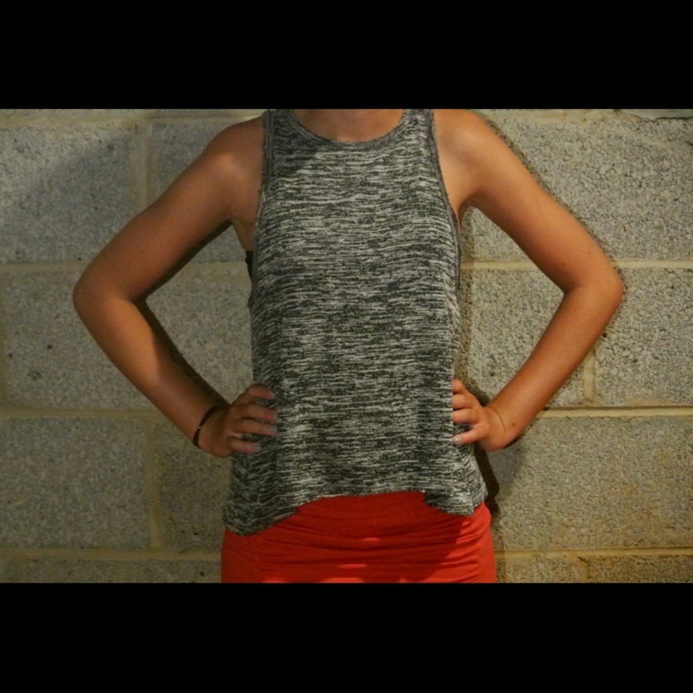 Gray Muscle Tee