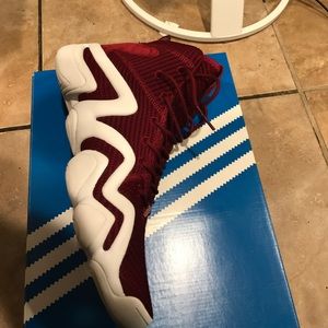 MENS ADIDAS CRAZY 8 PRIMEKNIT RED