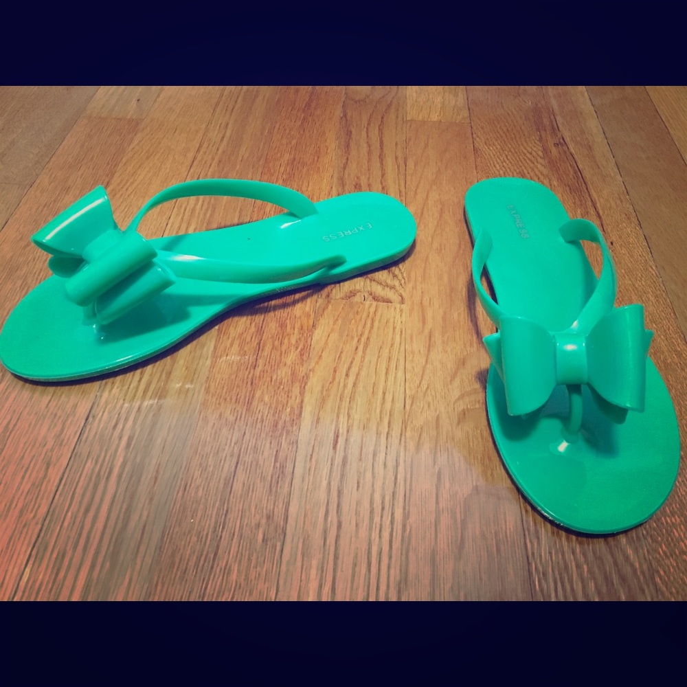 express jelly bow flip flop