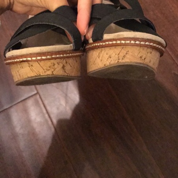 Steve Madden black wedge sandals, worn once! - Picture 5 of 5