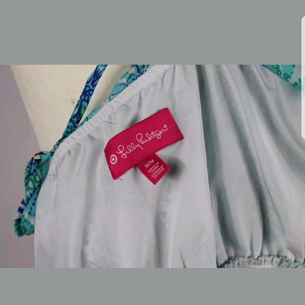 Lilly Pulitzer for target Sea Urchin teal dress - Picture 3 of 8
