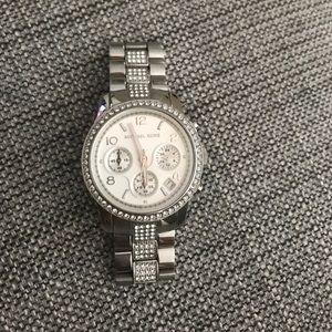 Michael Kors watch with Swarovski crystals