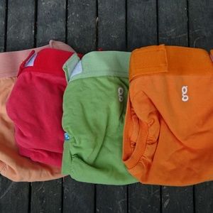 Cloth diaper set of 3 sz lg