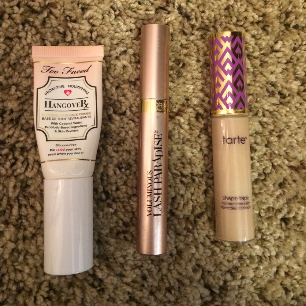 Tarte Shape Tape and Hangover RX primer