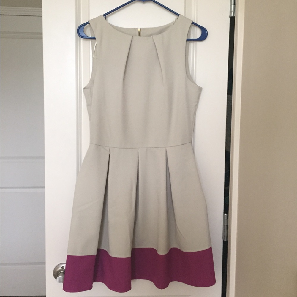 Fit & pleated dress by Closet. Worn once EUC UK 12