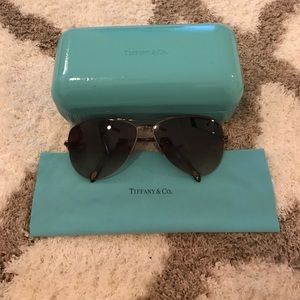 Tiffany & Co. Aviator Sunglasses- Brown Gradient