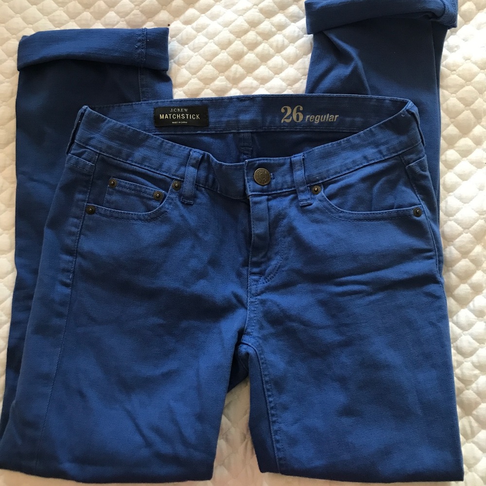 J. Crew Blue Matchstick Jeans-Size 26