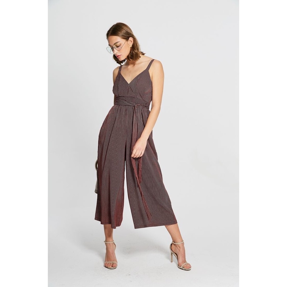 Few moda pin striped jumpsuit size S