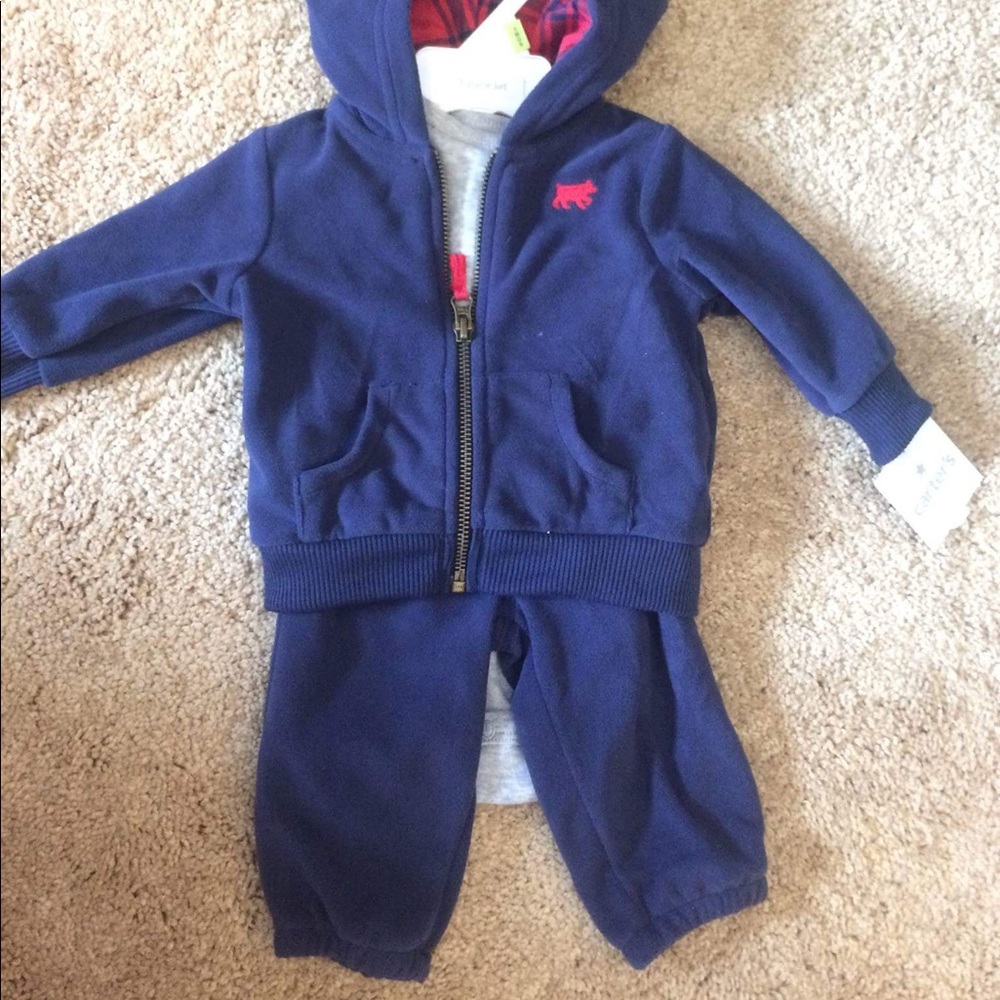 Fleece carters jumpsuit