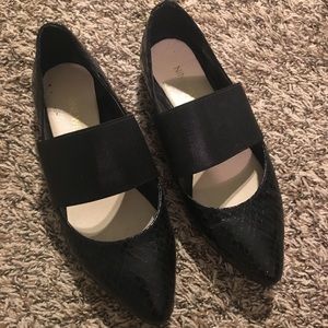 Nine West black flats. Size 5.5
