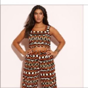 Rebdolls tribal print two piece