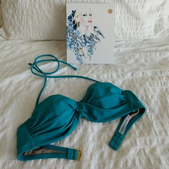 Victoria's Secret Other - Victoria's Secret Twist Bandeau Top, 34B, Teal