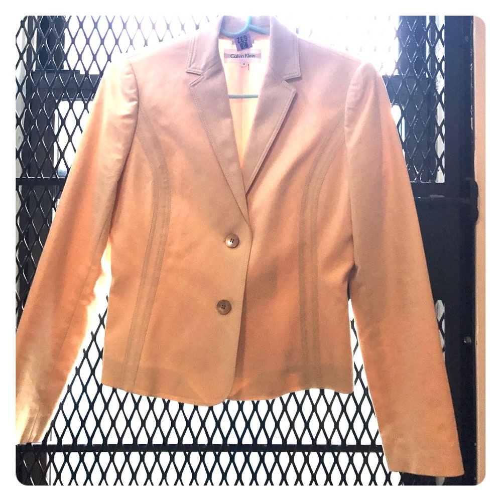 Calvin Klein Pale Pink Suit