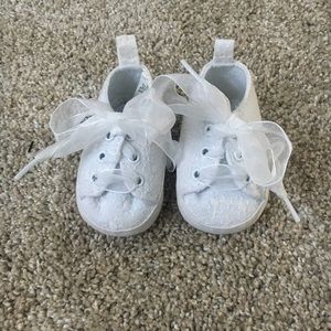 White baby sneakers