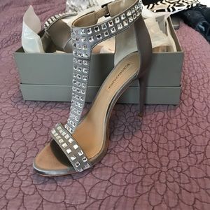Brand new BCBGMaxazria jeweled heel