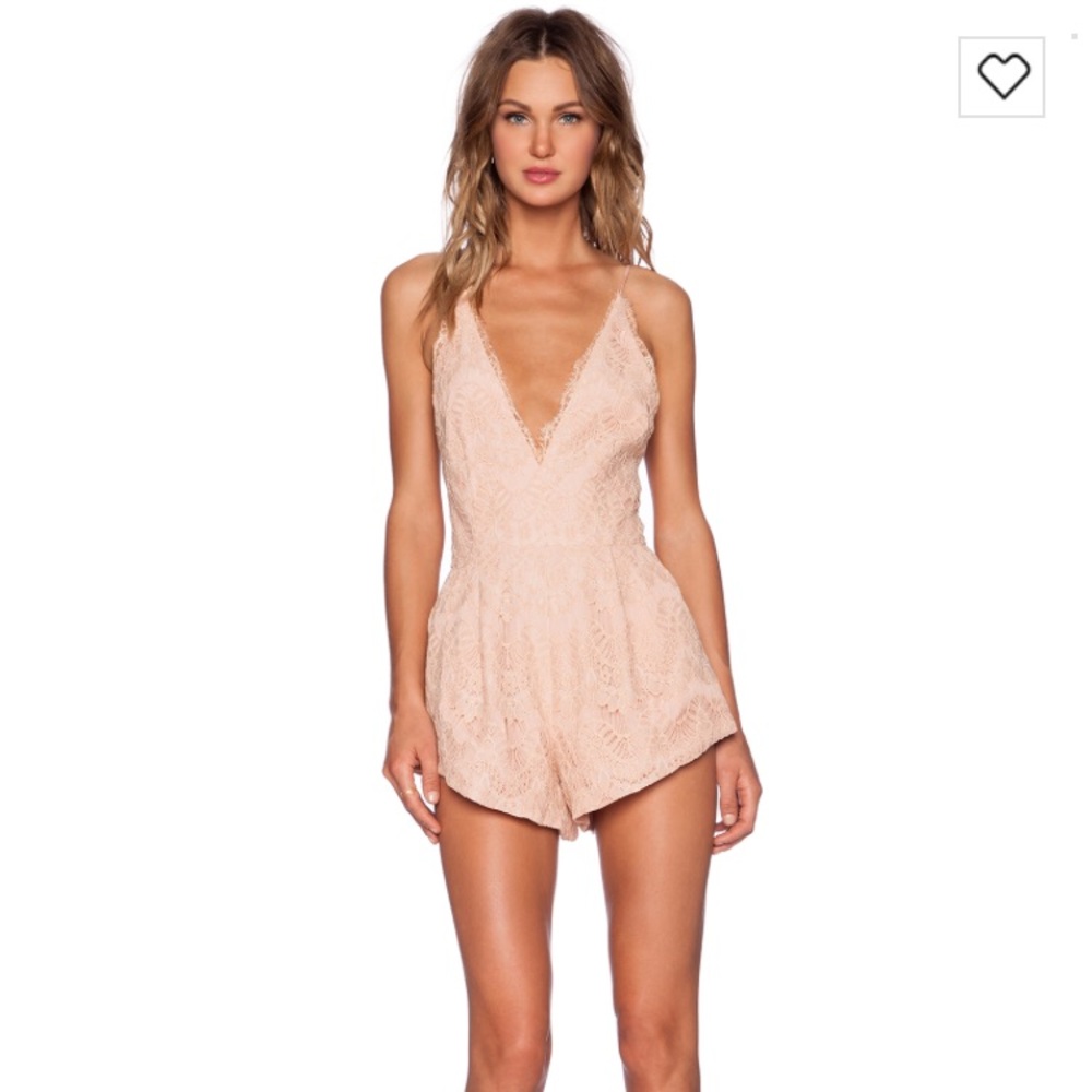 Blush Lace Romper