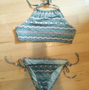 FOREVER 21 Halter Top Boho Bikini