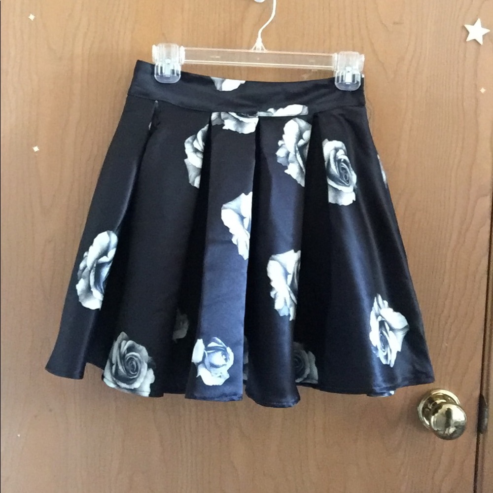 Satin circle skirt