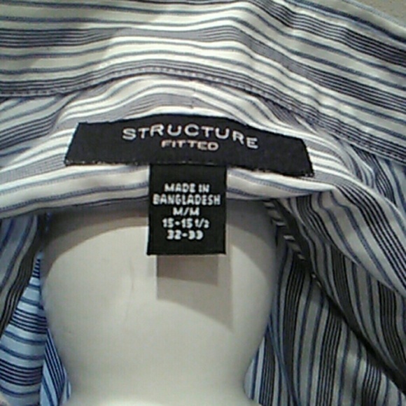 Mens Fitted Structure button down - Picture 3 of 3