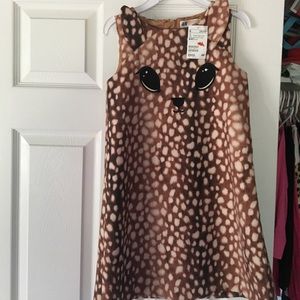 Velvet, cat dress.  Zip up back. Tags still on it