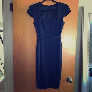 Knee length perfect black David Meister dress