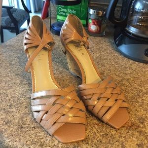 Nicole Miller beautiful shoes. Open toe, like new.