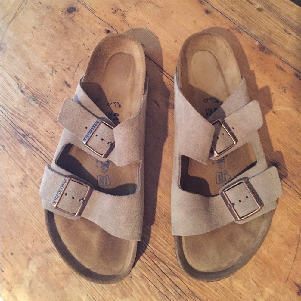 Birkenstock Arizona soft footbed taupe suede 41